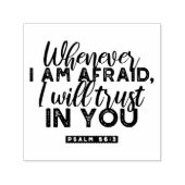 詩篇56:3聖書の聖句アート「わたしはあなたを信頼する」 セルフインキングスタンプ (デザイン)