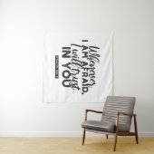 詩篇56:3聖書の聖句アート「わたしはあなたを信頼する」 タペストリー (インサイチュ(横))