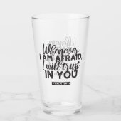 詩篇56:3聖書の聖句アート「わたしはあなたを信頼する」 タンブラーグラス (裏面)