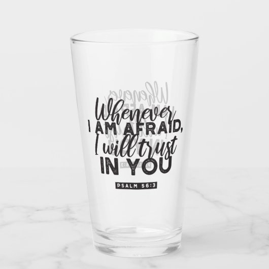 詩篇56:3聖書の聖句アート「わたしはあなたを信頼する」 タンブラーグラス (裏面)