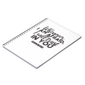 詩篇56:3聖書の聖句アート「わたしはあなたを信頼する」 ノートブック (左側)