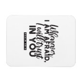 詩篇56:3聖書の聖句アート「わたしはあなたを信頼する」 マグネット (横)