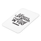 詩篇56:3聖書の聖句アート「わたしはあなたを信頼する」 マグネット (左側)