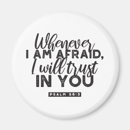 詩篇56:3聖書の聖句アート「わたしはあなたを信頼する」 マグネット