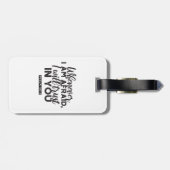 詩篇56:3聖書の聖句アート「わたしはあなたを信頼する」 ラゲッジタグ (裏面横)