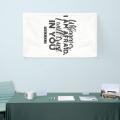 詩篇56:3聖書の聖句アート「わたしはあなたを信頼する」 横断幕 (トレードショー)