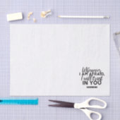 詩篇56:3聖書の聖句アート「わたしはあなたを信頼する」 薄葉紙 (クラフト)