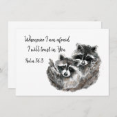 詩篇56:3  私が恐れる時、あなたに信頼する。名言 (正面/裏面)