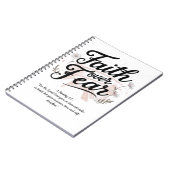 詩篇56:3-4の聖句が入ったスパイラルノート ノートブック (左側)