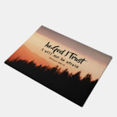 詩篇56:4b神に私は信じる恐れることはない ドアマット (アングル)