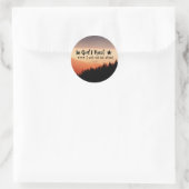 詩篇56:4b神に私は信じる恐れることはない ラウンドシール (バッグ)