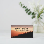 詩篇56:4b神に私は信じる恐れることはない 名刺 (スタンド正面)