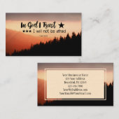 詩篇56:4b神に私は信じる恐れることはない 名刺 (正面/裏面)
