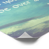 詩篇57:5聖書の聖句は神に高く評価される ポスター (角)