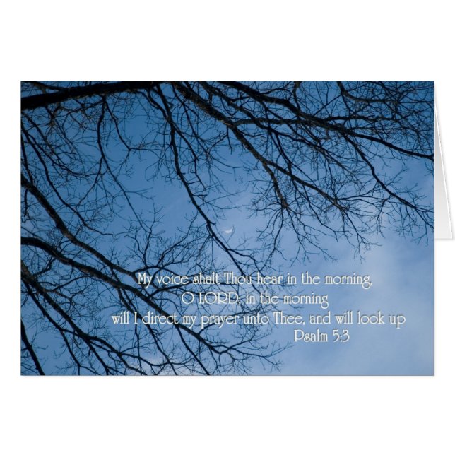 詩篇5:3わたしの声は朝のうちに聞こえてくる (正面横)