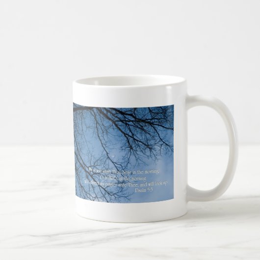 詩篇5:3わたしの声は朝のうちに聞こえてくる コーヒーマグカップ (右)