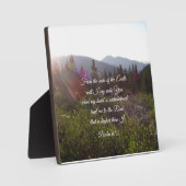 詩篇61:2地の果てからわたしは泣く フォトプラーク (正面)