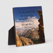 詩篇61:2地球の果てからわたしは泣く フォトプラーク (正面)