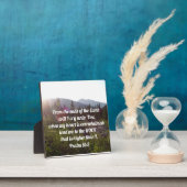 詩篇61:2地球の果てからわたしは泣く フォトプラーク (インサイチュ)