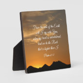 詩篇61:2地球の果てからわたしは泣く フォトプラーク (正面)