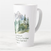 詩篇61:2岩の聖なる書物、 経典山へ カフェラテマグ (右アングル)