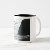詩篇61:2私のハートが圧倒されたとき… ツートーンマグカップ (正面右)