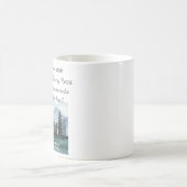 詩篇61:2私を岩の聖書の聖句に導きなさい コーヒーマグカップ (中央)