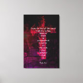 詩篇61:2聖書の聖句の感動的引用文 キャンバスプリント (正面)