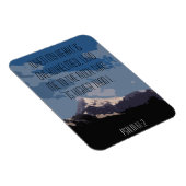 詩篇61:2聖書の聖句引用文マウンテングラフィック マグネット (右側)