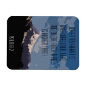 詩篇61:2聖書の聖句引用文マウンテングラフィック マグネット (横)