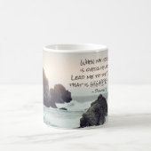 詩篇61:2高い岩に導きなさい コーヒーマグカップ (中央)