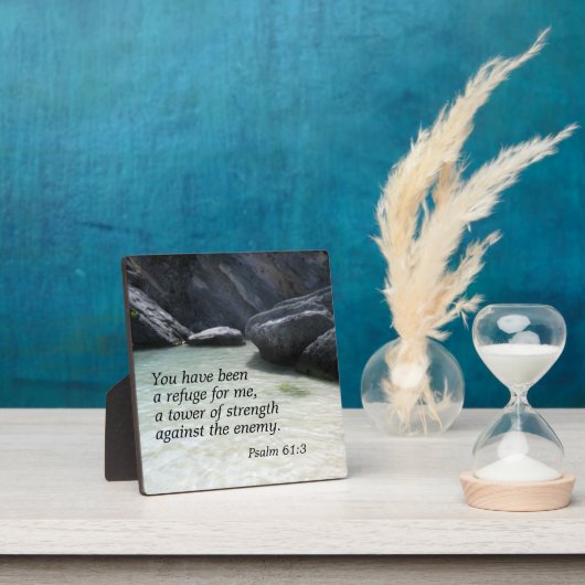 詩篇61:3あなたは私のために皈依した フォトプラーク (インサイチュ)