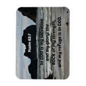 詩篇62:7神は私の救いと私の栄光 マグネット (縦)