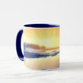 詩篇65:8あなたは喜びの聖句を呼び出す マグカップ (正面左)