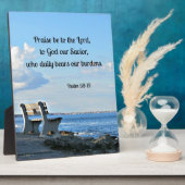 詩篇68:19主を賛美し、神を賛美し….. フォトプラーク (側面)