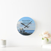 詩篇68:19主を賛美し、神を賛美し….. ラウンド壁時計 (ホーム)