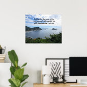 詩篇69:30私は神の名を賛美する… ポスター (ホームオフィス)