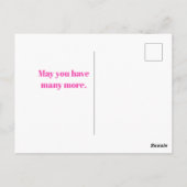 詩篇6:4 キリスト教 誕生日グリーティング ポストカード (裏面)