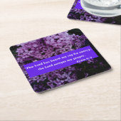 詩篇6:9主はわたしのことを聞き、わたしの祈りの言葉を受け入れる スクエアペーパーコースター (アングル)