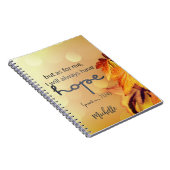 詩篇71:14わたしは常に希望を持つだろうパーソナライズされた ノートブック (右側)