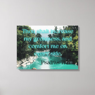 詩篇71:21聖書の聖句KJV写真ウォールアート キャンバスプリント