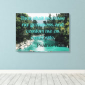 詩篇71:21聖書の聖句KJV写真ウォールアート キャンバスプリント (インサイチュ (ウッドフロア))