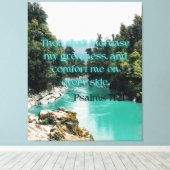 詩篇71:21聖書の聖句KJV写真ウォールアート キャンバスプリント (インサイチュ (ウッドフロア))