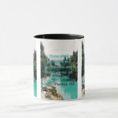 詩篇71:21 KJV聖書の詩Pic 2トーンのマグカップ マグカップ (中央)