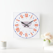 詩篇71:21 KJV聖書Verse IIローマ数字 スクエア壁時計 (ホーム)