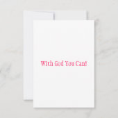 詩篇71:23 KJVバイブル聖句フラットグリーティングカード カード (裏面)