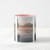 詩篇71:23 KJV聖書の詩Pic 2トーンのマグカップ マグカップ (中央)