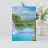 詩篇71:9 KJVバイブル聖句Pic Flat Greeting Card カード (スタンド正面)