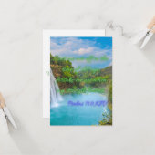 詩篇71:9 KJVバイブル聖句Pic Flat Greeting Card カード (正面/裏面インサイチュ)