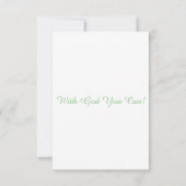詩篇71:9 KJVバイブル聖句Pic Flat Greeting Card カード (裏面)